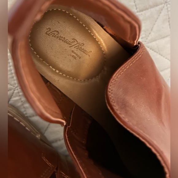 Universal Threads Ankle Boots Size 9 Shoes Brown Slides Low Heel Western-Style! - Picture 4 of 10